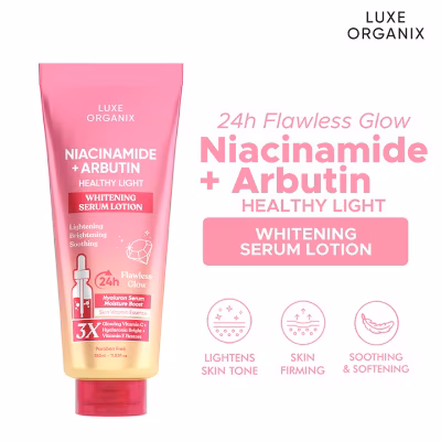 LUXE ORGANIX - LUXE ORGANIX Niacinamide + Alpha Arbutin Whitening Serum Lotion 350ml Buy2 Get 50% off image